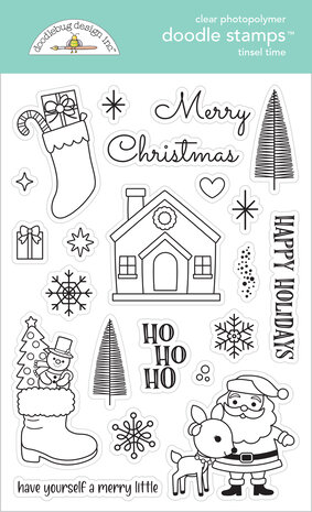 Doodlebug Design Tinsel Time Doodle Stamps (8743)