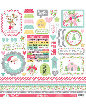 Doodlebug Design Tinsel Time This & That Stickers (8753)