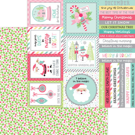 Doodlebug Design Tinsel Time 12x12 Inch Paper Pack (8767)