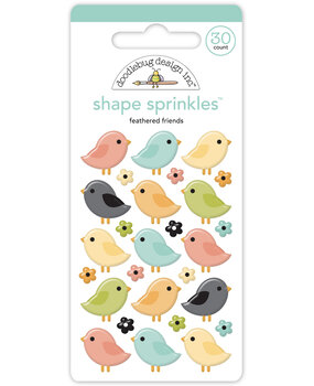 Doodlebug Design Farmhouse Feathered Friends Shape Sprinkles (8616) Doodlebug Design Farmhouse Feathered Friends Shape Sprinkles (8616)