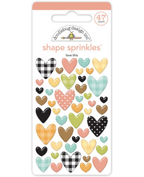 Doodlebug Design Farmhouse Love This Shape Sprinkles (8617)
