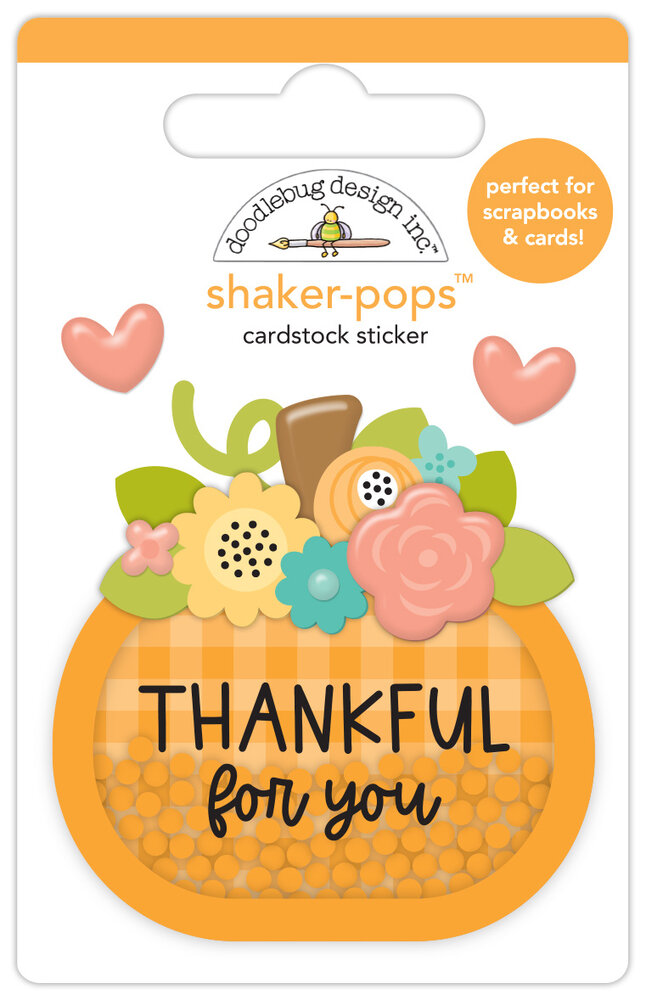 Doodlebug Design Farmhouse Thankful For You Shaker-Pops (8619)