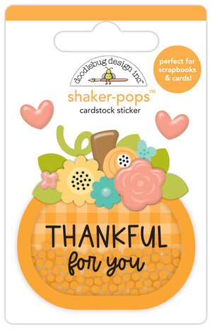 Doodlebug Design Farmhouse Thankful For You Shaker-Pops (8619)