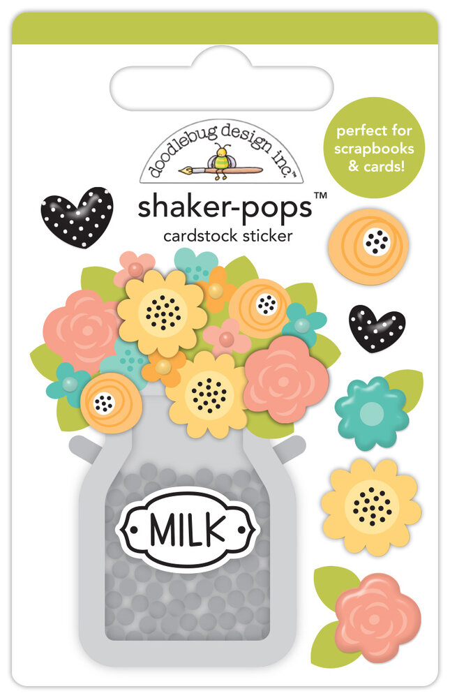 Doodlebug Design Farmhouse Cream Of The Crop Shaker-Pops (8620)