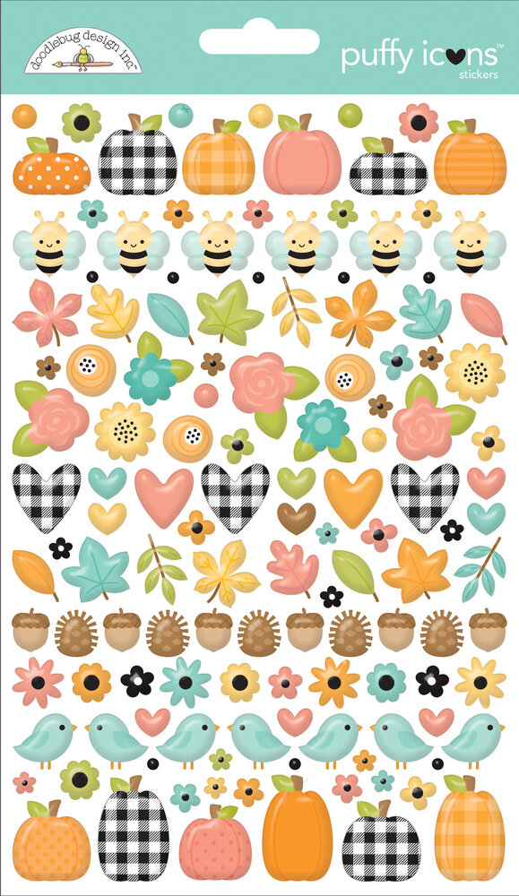 Doodlebug Design Farmhouse Puffy Icons Stickers (8630)