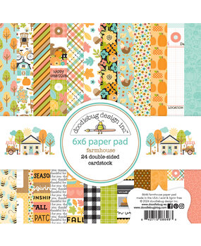 Doodlebug Design Farmhouse 6x6 Inch Paper Pad (8646)