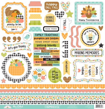 Doodlebug Design Farmhouse This & That Stickers (8648)