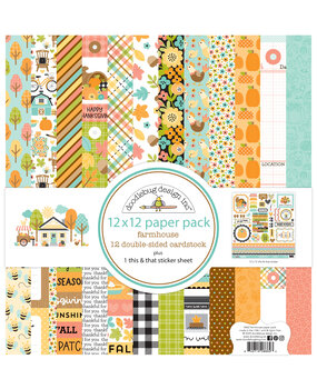 Doodlebug Design Farmhouse 12x12 Inch Paper Pack (8662)