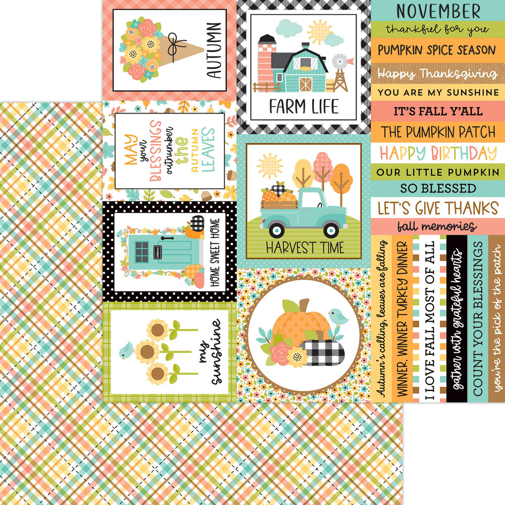 Doodlebug Design Farmhouse 12x12 Inch Paper Pack (8662)