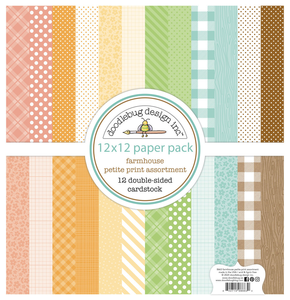 Doodlebug Design Farmhouse 12x12 Inch Petite Prints Assortment Pack (8663) Doodlebug Design Farmhouse 12x12 Inch Petite Prints Assortment Pack (8663)