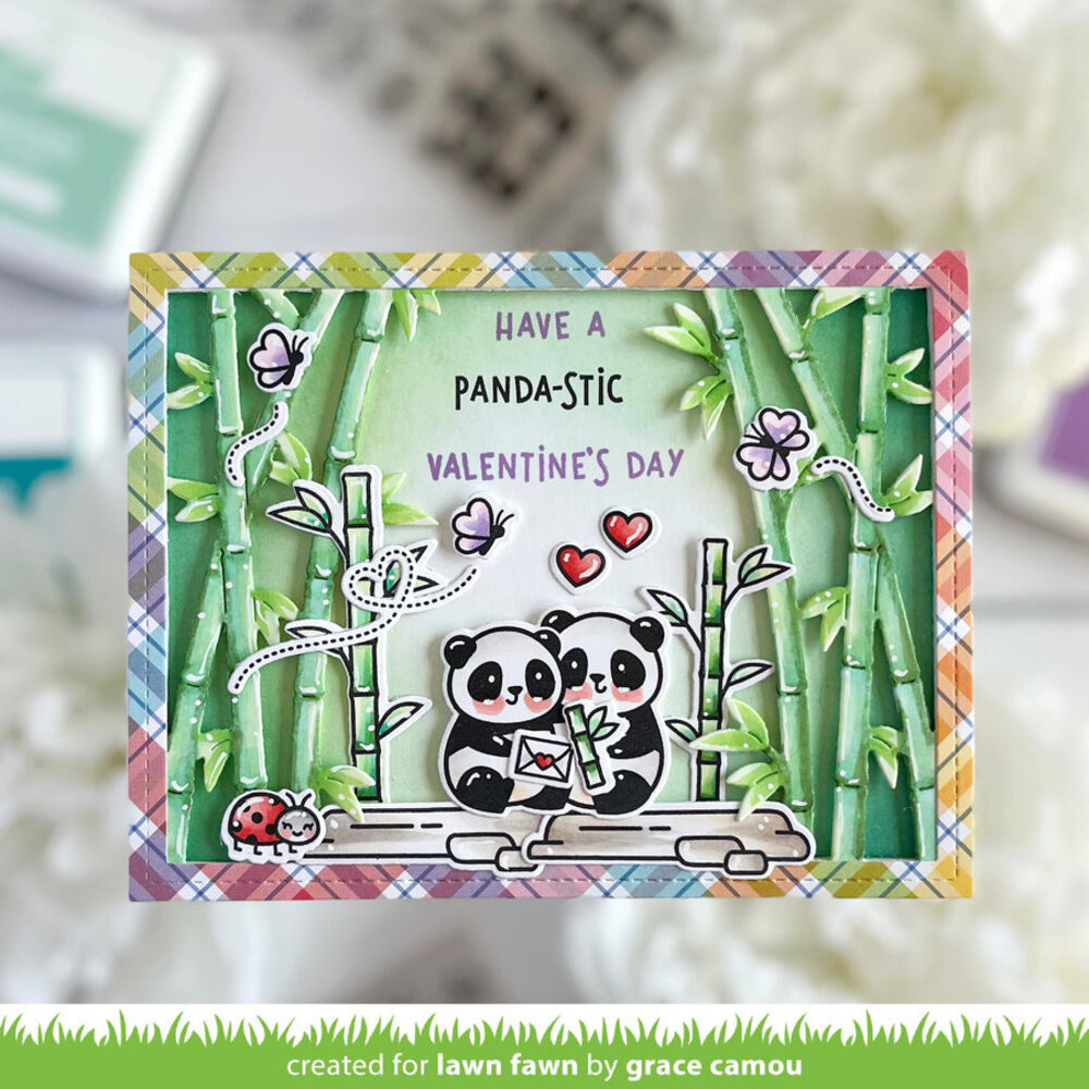 Lawn Fawn Bamboo Forest Backdrop: Landscape Lawn Cuts Dies (LF3617) Lawn Fawn Bamboo Forest Backdrop: Landscape Lawn Cuts Dies (LF3617)