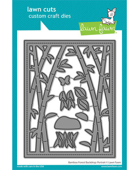 Lawn Fawn Bamboo Forest Backdrop: Portrait Lawn Cuts Dies (LF3618)