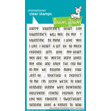 Lawn Fawn Henry's Build-A-Sentiment: Love Clear Stamps (LF3605)