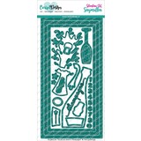 CarlijnDesign Snijmallen Slimline Kaart 6 Champagne (CDSN-0111)