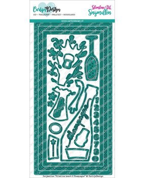 CarlijnDesign Dies Slimline Card 6 Champagne (CDSN-0111) CarlijnDesign Dies Slimline Card 6 Champagne (CDSN-0111)