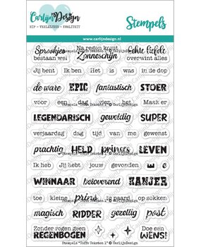 CarlijnDesign Clear Stamps Toffe Teksten 1 (CDST-0135) CarlijnDesign Clear Stamps Toffe Teksten 1 (CDST-0135)
