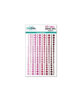CarlijnDesign Glitter Enamel Dots Magenta (300pcs) (CDED-0002)