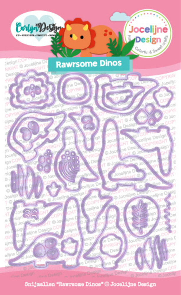 CarlijnDesign Snijmallen Roarsome Dinos (CDJD-0055) CarlijnDesign Snijmallen Roarsome Dinos (CDJD-0055)