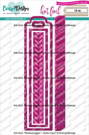 CarlijnDesign Hot Foil Plate Bookmark & Washi Tape (CDHF-0067) CarlijnDesign Hot Foil Plate Bookmark & Washi Tape (CDHF-0067)
