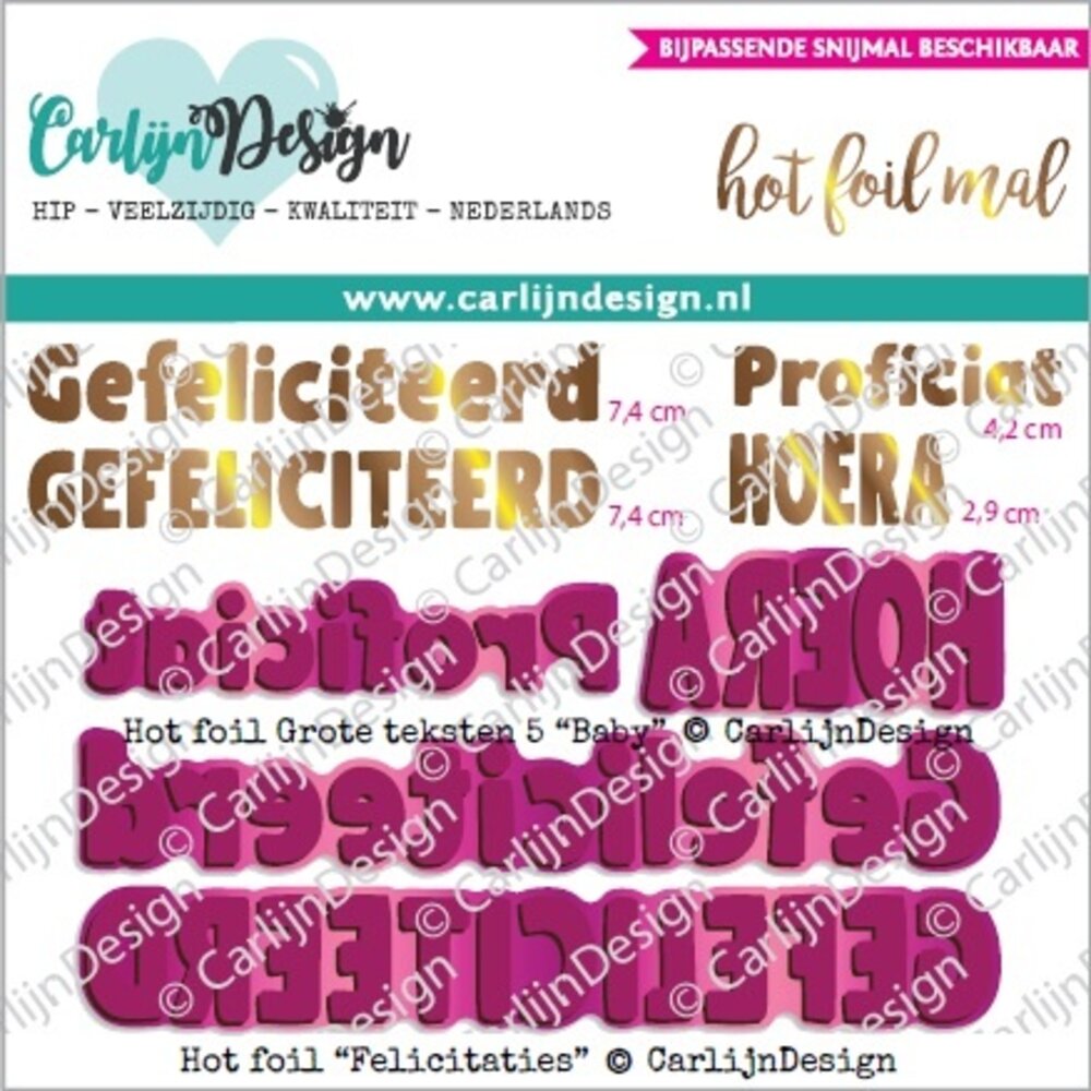 CarlijnDesign Hot Foil Felicitaties (CDHF-0065) CarlijnDesign Hot Foil Felicitaties (CDHF-0065)