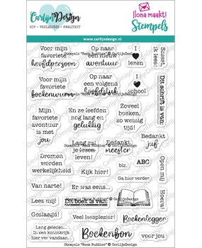 CarlijnDesign Stempels Book Buddies (CDST-0133)
