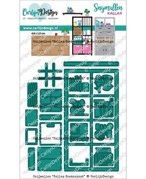 CarlijnDesign Snijmallen Boekenkast (CDSN-0292)
