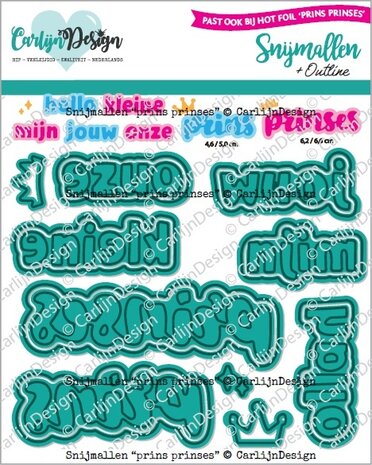 CarlijnDesign Dies Prins Prinses (CDSN-0288) CarlijnDesign Dies Prins Prinses (CDSN-0288)