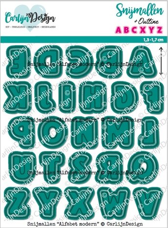 CarlijnDesign Dies Alphabet Modern (CDSN-0285) CarlijnDesign Dies Alphabet Modern (CDSN-0285)