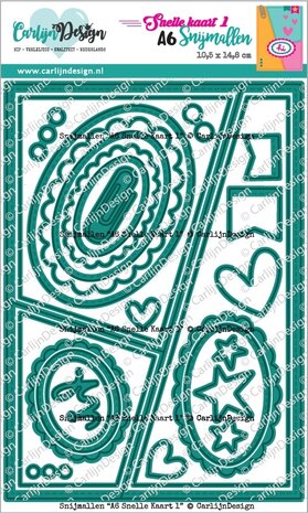 CarlijnDesign Dies A6 Quick Card 1 (CDSN-0279) CarlijnDesign Dies A6 Quick Card 1 (CDSN-0279)