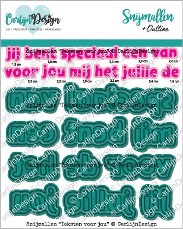 CarlijnDesign Dies Teksten Voor Jou (CDSN-0286) CarlijnDesign Dies Teksten Voor Jou (CDSN-0286)