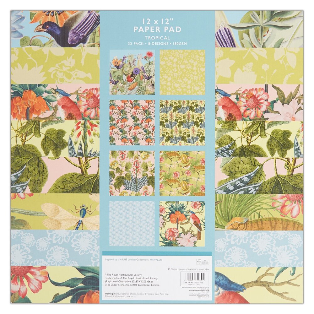 Papermania Tropical 12x12 Inch Paper Pad (RHS 101302)