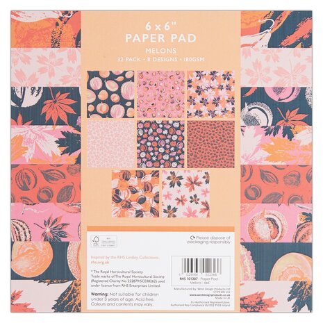 Papermania Melons 6x6 Inch Paper Pad (RHS 101307)