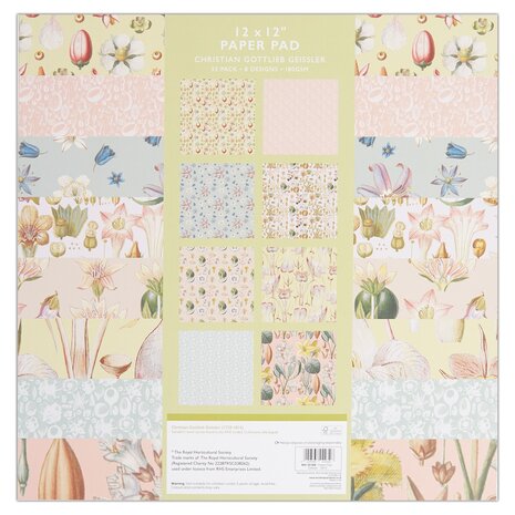 Papermania Geissler 12x12 Inch Paper Pad (RHS 101304)