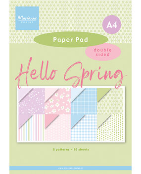 Marianne Design Paper Pad A4 Hello Spring (PK9199)