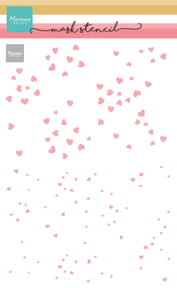 Marianne Design Mask Stencil 2 Layer Hearts (PS8175) Marianne Design Mask Stencil 2 Layer Hearts (PS8175)
