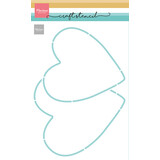 Marianne Design Craft Stencil 2 Hearts (PS8176)