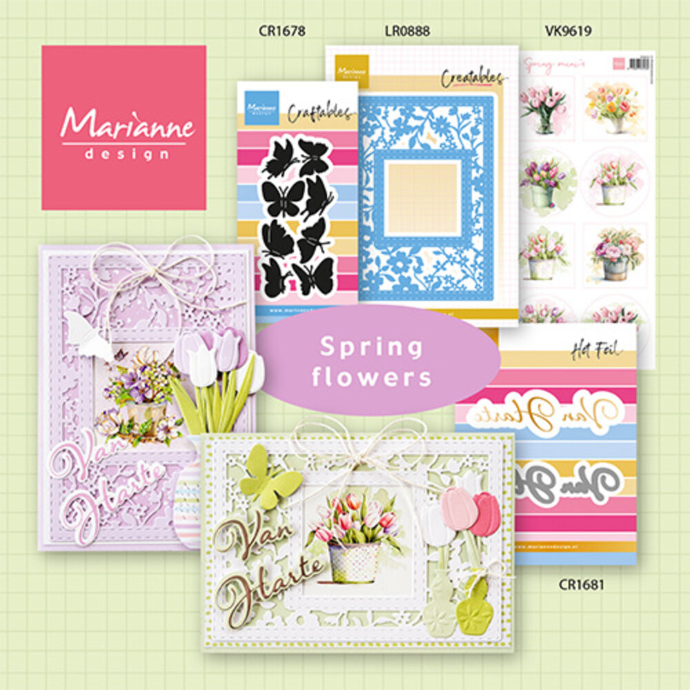 Marianne Design Decoupage Sheet A4 Hello Spring Mini's (VK9619) (DISCONTINUED) Marianne Design Decoupage Sheet A4 Hello Spring Mini's (VK9619) (DISCONTINUED)