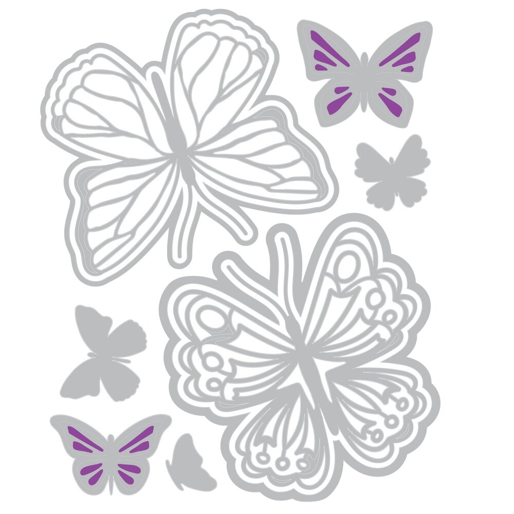 Sizzix Thinlits Die by Catherine Pooler Spring Wings (9pcs) (666798) Sizzix Thinlits Die by Catherine Pooler Spring Wings (9pcs) (666798)