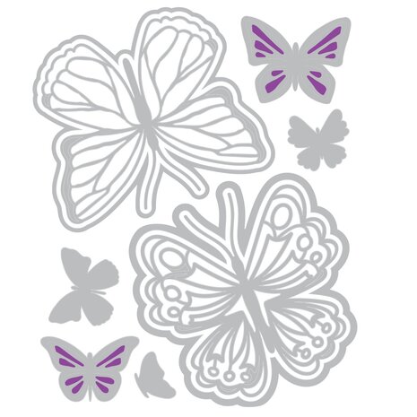 Sizzix Thinlits Die by Catherine Pooler Spring Wings (9pcs) (666798) Sizzix Thinlits Die by Catherine Pooler Spring Wings (9pcs) (666798)