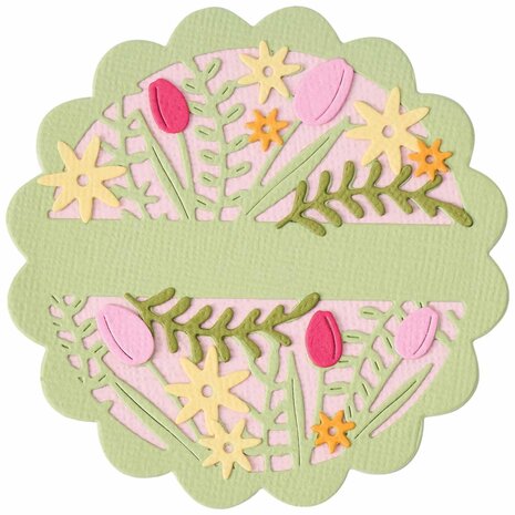 Sizzix Thinlits Die by Catherine Pooler Tulips & Blooms Circle (6pcs) (666799) Sizzix Thinlits Die by Catherine Pooler Tulips & Blooms Circle (6pcs) (666799)