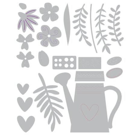 Sizzix Clear Stamps by Catherine Pooler Sprinkled with Love (22pcs) (666800) Sizzix Clear Stamps by Catherine Pooler Sprinkled with Love (22pcs) (666800)