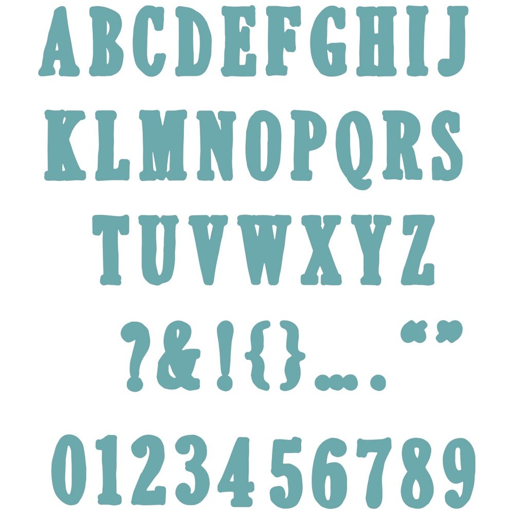 Sizzix Framelits Die by 49 and Market Fine Line Alpha 02 (45pcs) (666808) Sizzix Framelits Die by 49 and Market Fine Line Alpha 02 (45pcs) (666808)