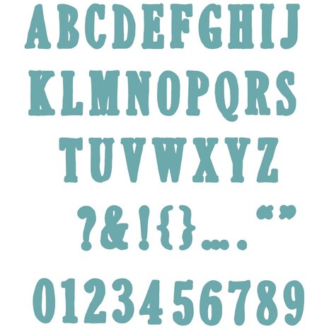 Sizzix Framelits Die by 49 and Market Fine Line Alpha 02 (45pcs) (666808) Sizzix Framelits Die by 49 and Market Fine Line Alpha 02 (45pcs) (666808)