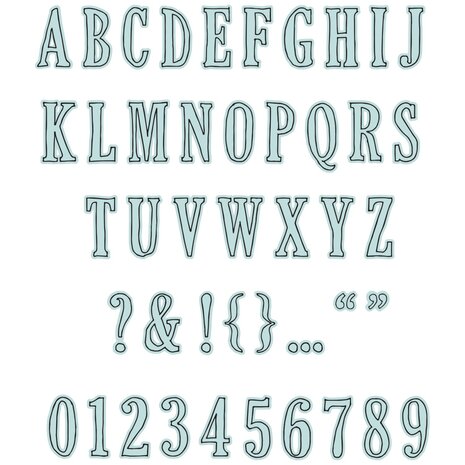 Sizzix Framelits Die by 49 and Market Fine Line Alpha 02 (45pcs) (666808) Sizzix Framelits Die by 49 and Market Fine Line Alpha 02 (45pcs) (666808)