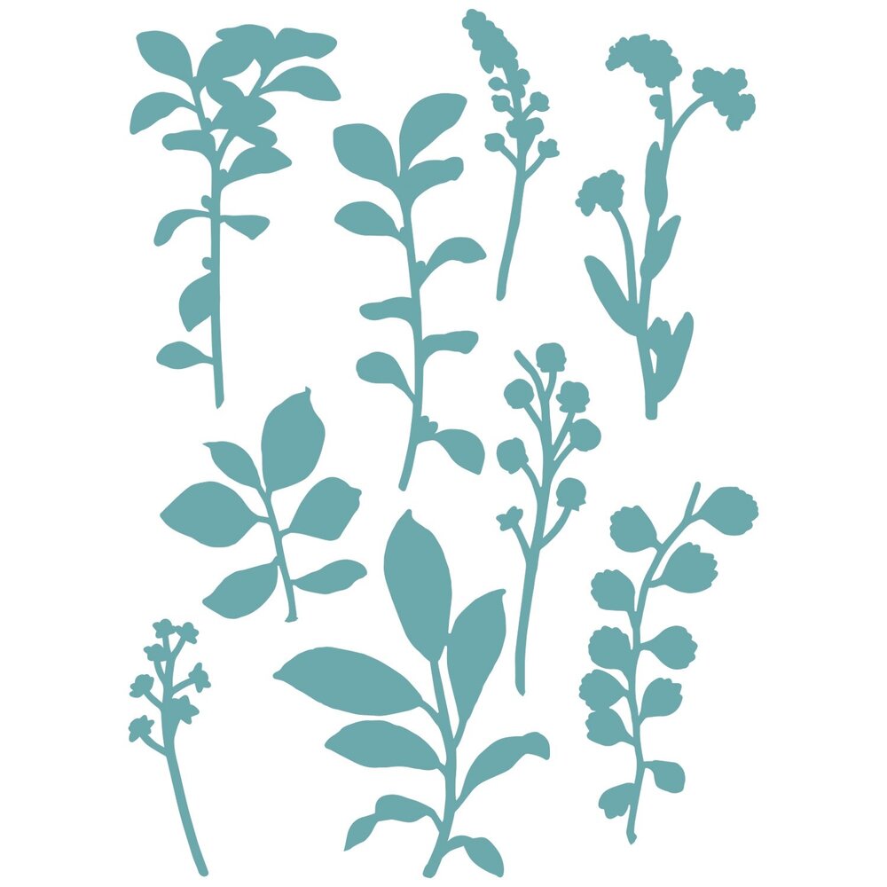 Sizzix Framelits Die by 49 and Market Fine Stems 02 (9pcs) (666810) Sizzix Framelits Die by 49 and Market Fine Stems 02 (9pcs) (666810)