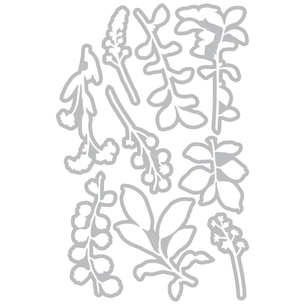 Sizzix Framelits Die by 49 and Market Fine Stems 02 (9pcs) (666810) Sizzix Framelits Die by 49 and Market Fine Stems 02 (9pcs) (666810)