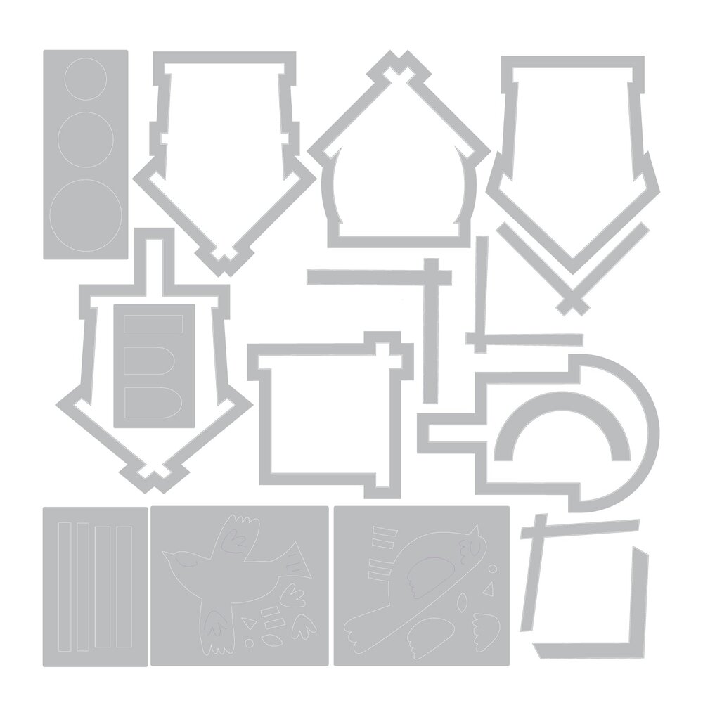 Sizzix Thinlits Die by Catherine Pooler Good Place to Land #2 (17pcs) (666850) Sizzix Thinlits Die by Catherine Pooler Good Place to Land #2 (17pcs) (666850)