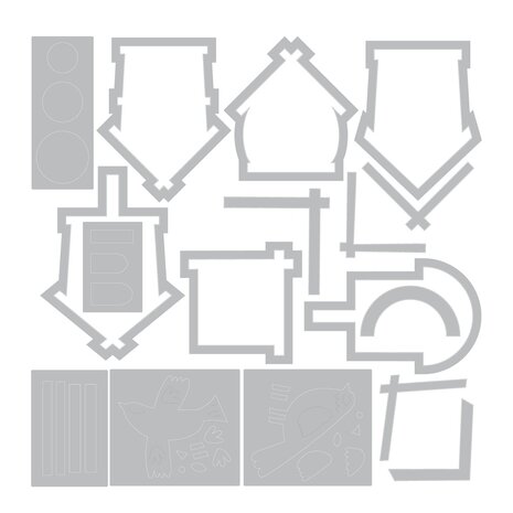 Sizzix Thinlits Die by Catherine Pooler Good Place to Land #2 (17pcs) (666850) Sizzix Thinlits Die by Catherine Pooler Good Place to Land #2 (17pcs) (666850)