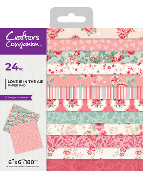 Crafter's Companion Love is in the Air 6x6 Inch Paper Pad (CC-LA-PAD6)