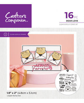 Crafter's Companion Love is in the Air Clear Stamps Dear Love (CC-LA-CA-ST-DELO)